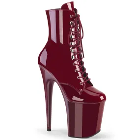 8 Inch Heel FLAMINGO-1020 Burgundy Patent