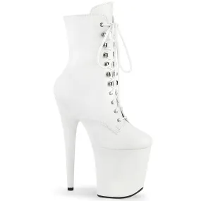 8 Inch Heel FLAMINGO-1020WR White Pu