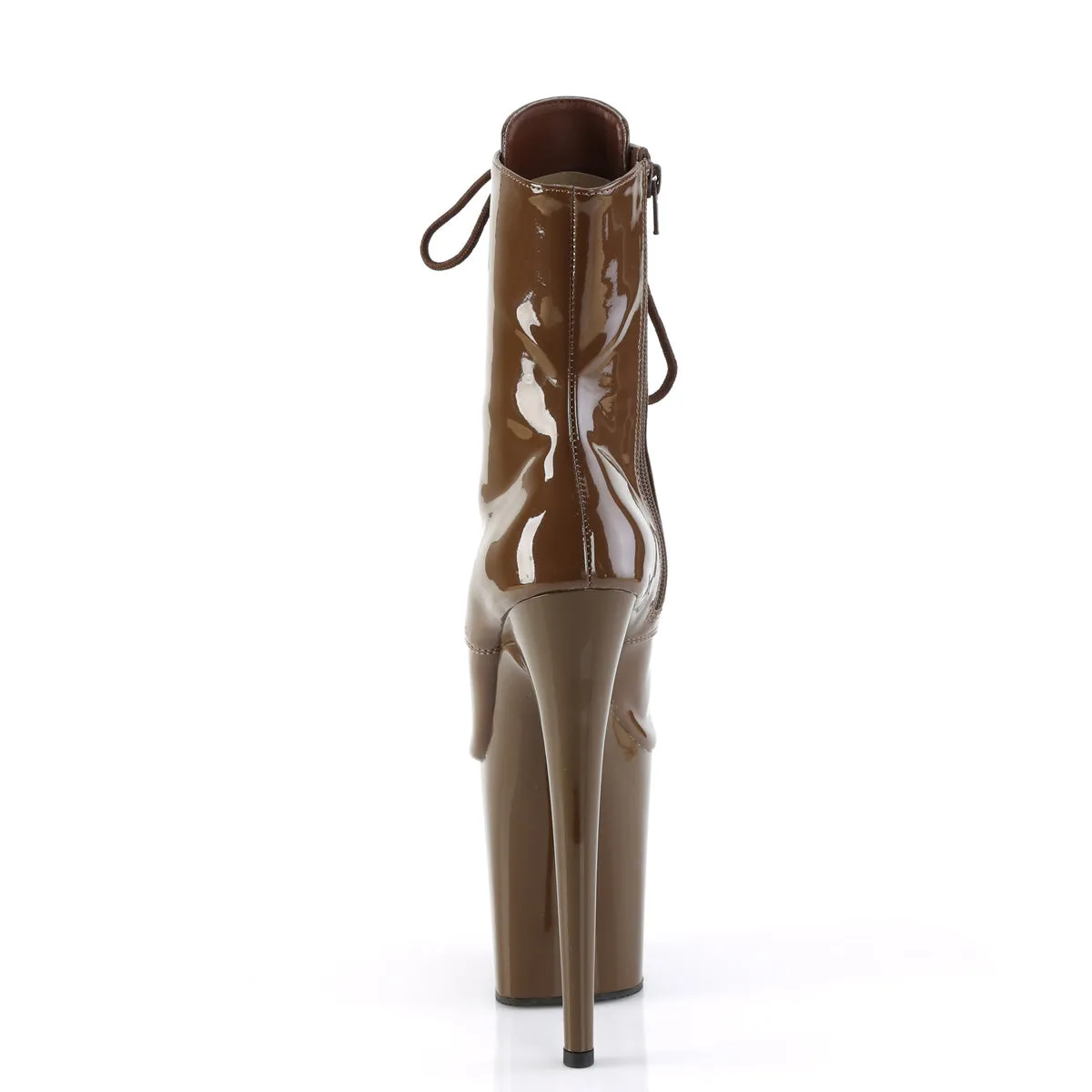 8 Inch Heel FLAMINGO-1021 Mocha Patent