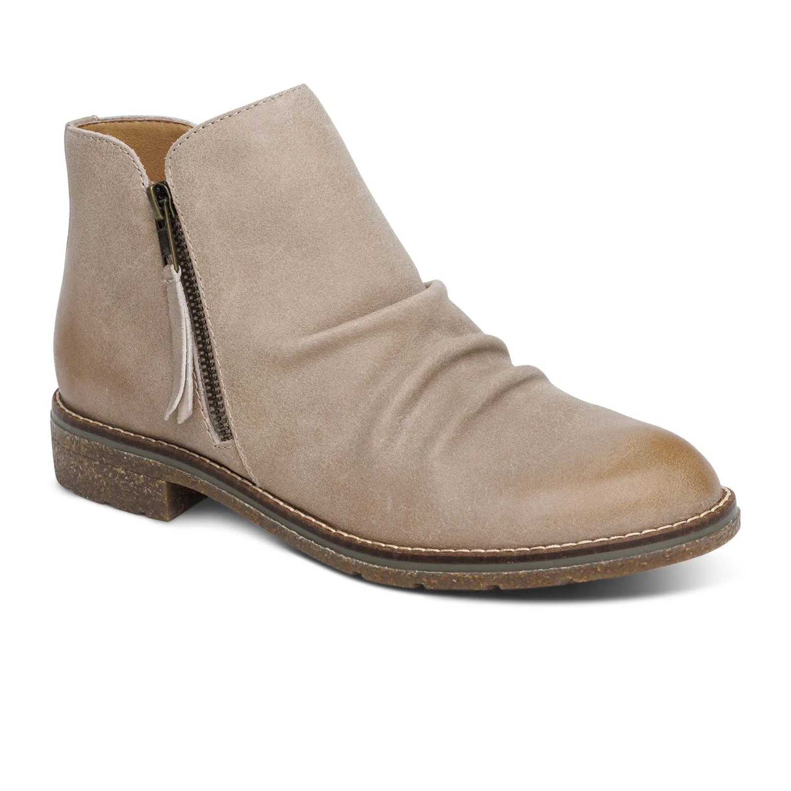 Aetrex Mila Ankle Boot (Women) - Taupe