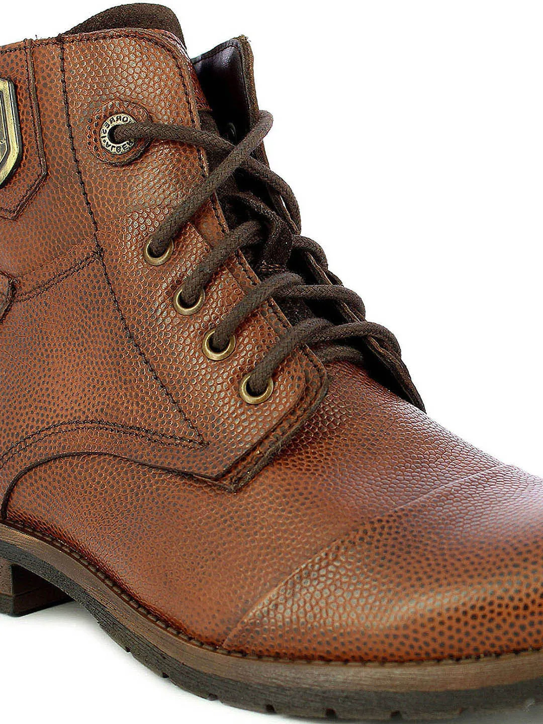 Alberto Torresi Men Mid Brown Eli High Top Boots