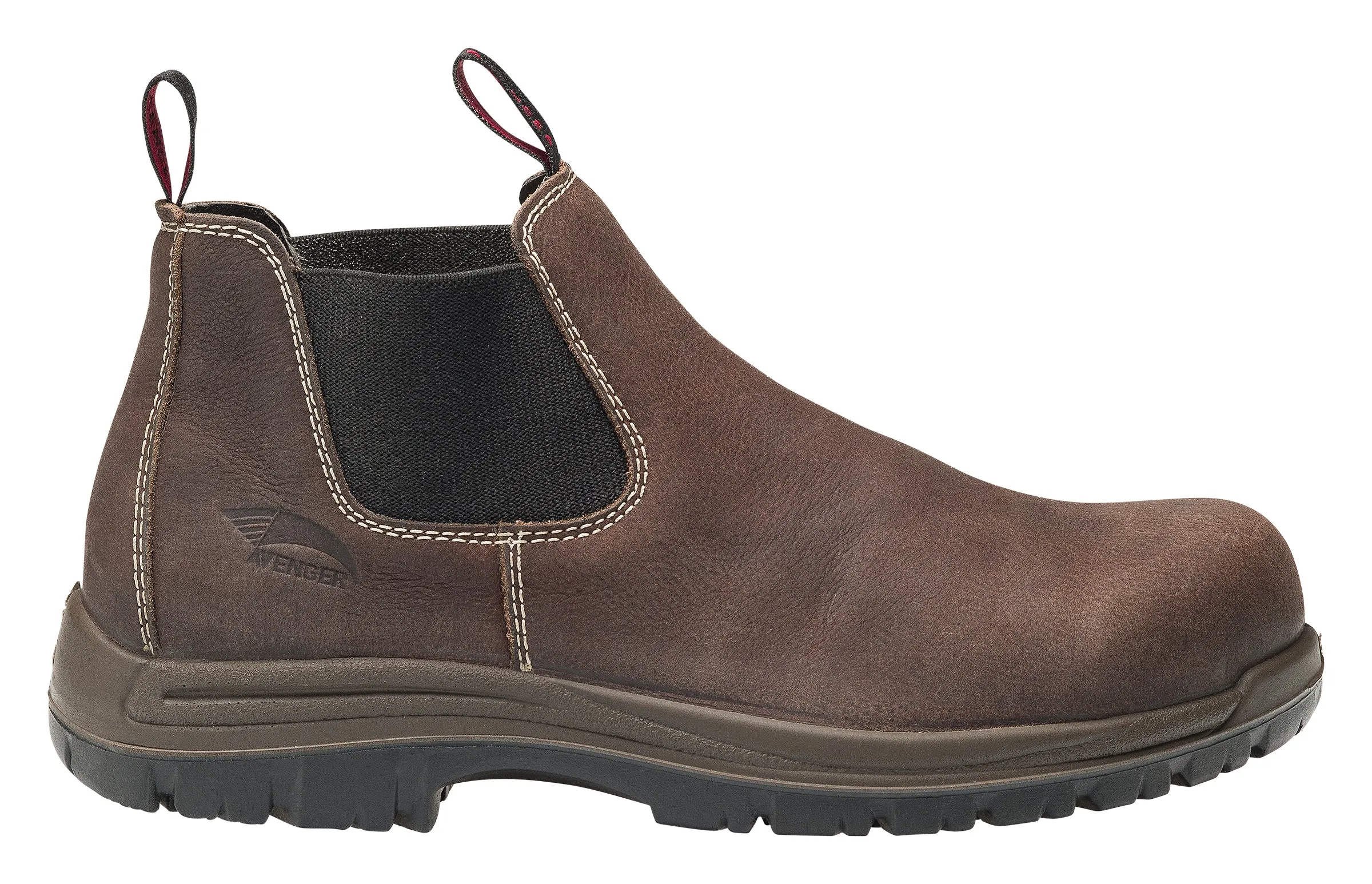 'Avenger' Men's 4" Foreman Romeo EH SR Comp Toe Pull On - Brown