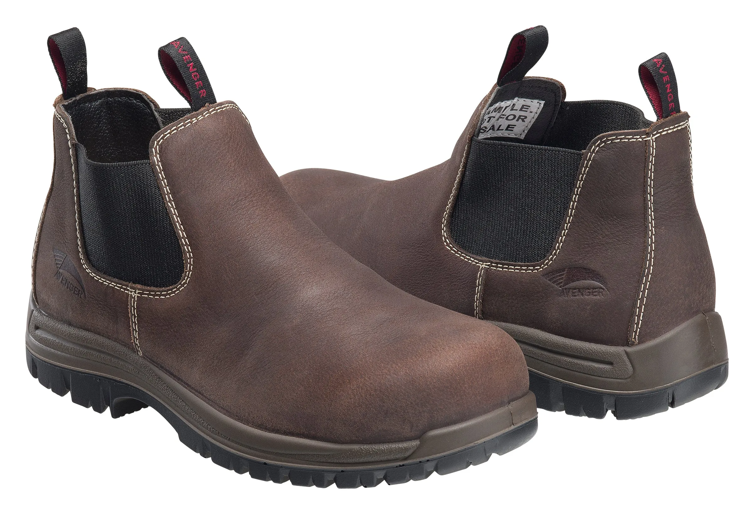 'Avenger' Men's 4" Foreman Romeo EH SR Comp Toe Pull On - Brown