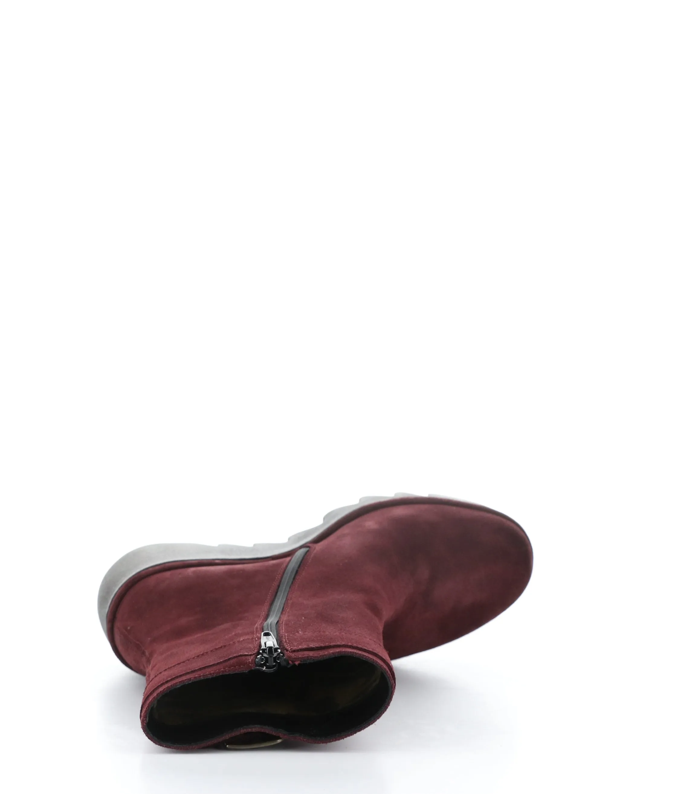 BEPP396FLY 001 WINE Round Toe Boots