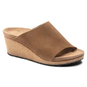 'Birkenstock USA' Women's Namica Suede Leather Wedge Sandal - Tea