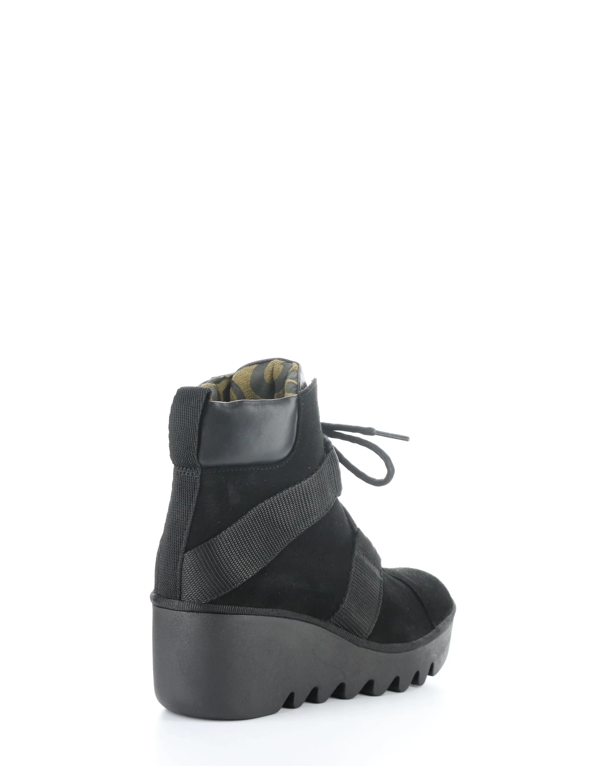 BLOM460FLY 000 BLACK Round Toe Boots