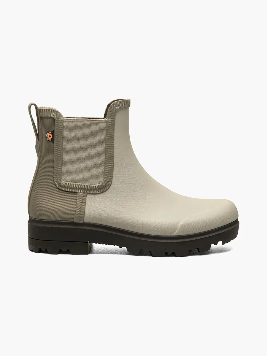 Bogs- Women's Holly Chelsea Taupe Rain Boots 72781260