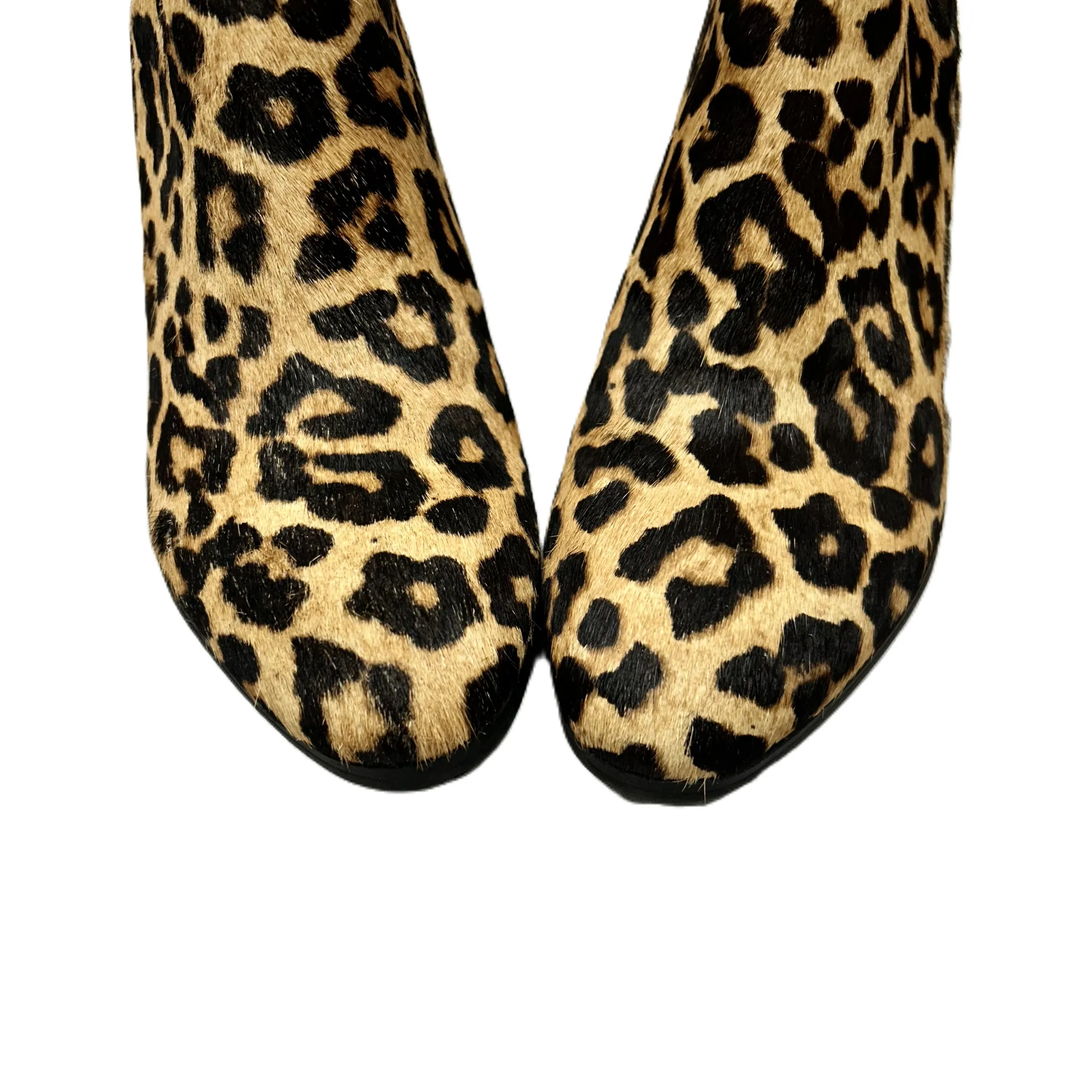 Boots Ankle Flats By Franco Sarto In Leopard Print, Size: 6.5