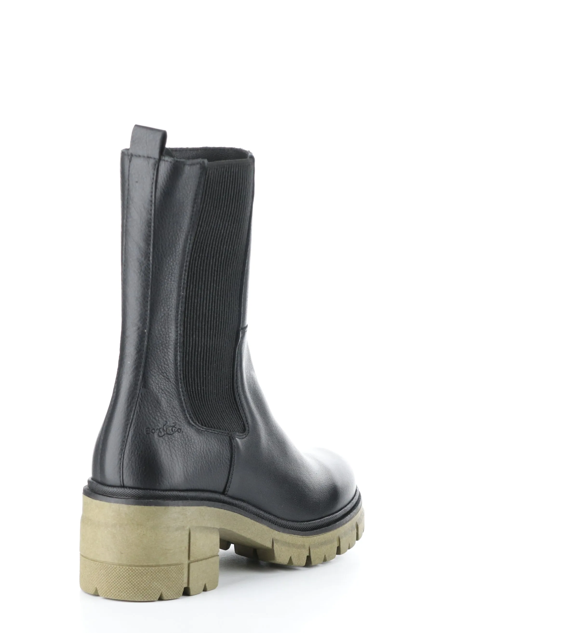 BRUNAS BLACK/KHAKI Elasticated Boots