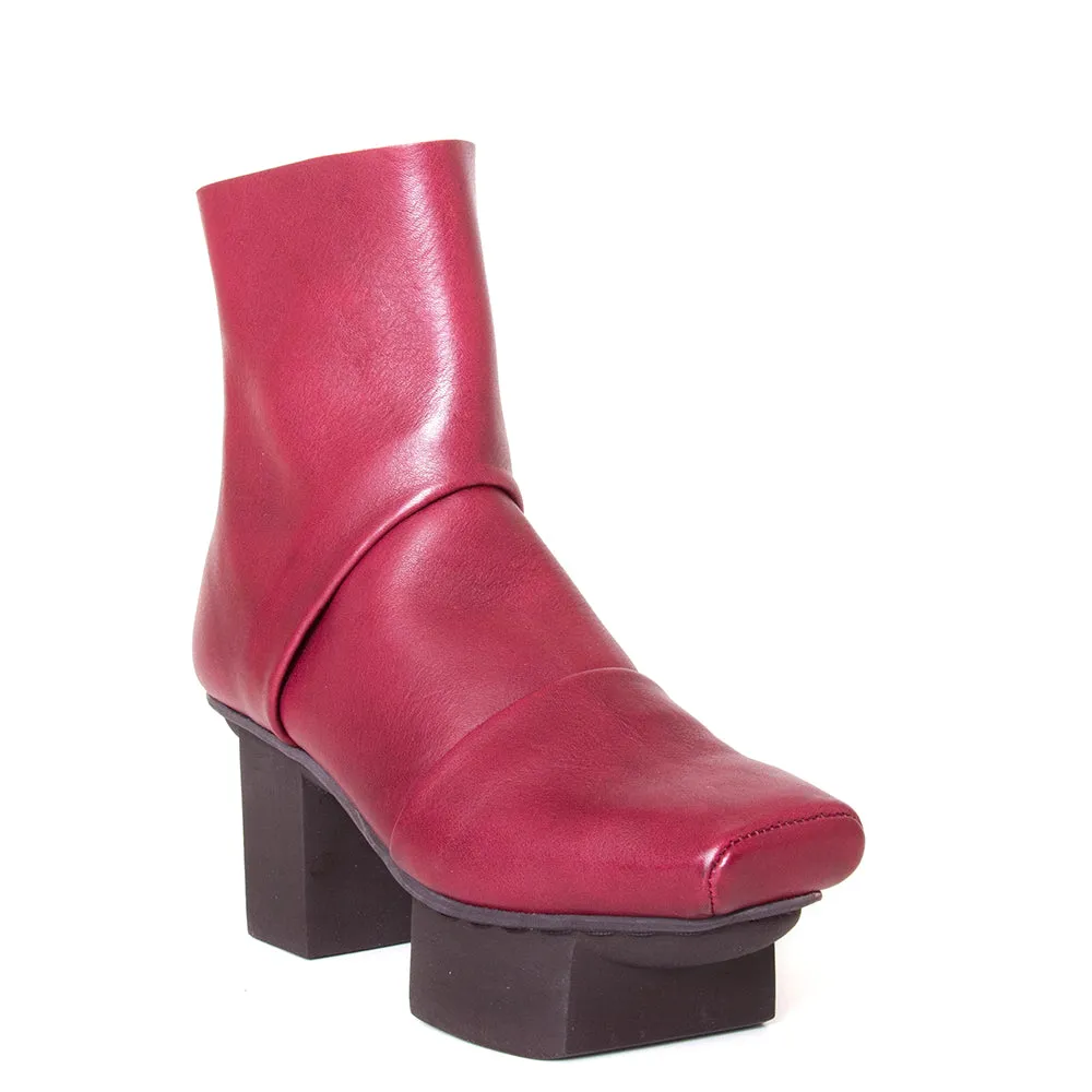 Challenge Platform Leather Ankle Boot