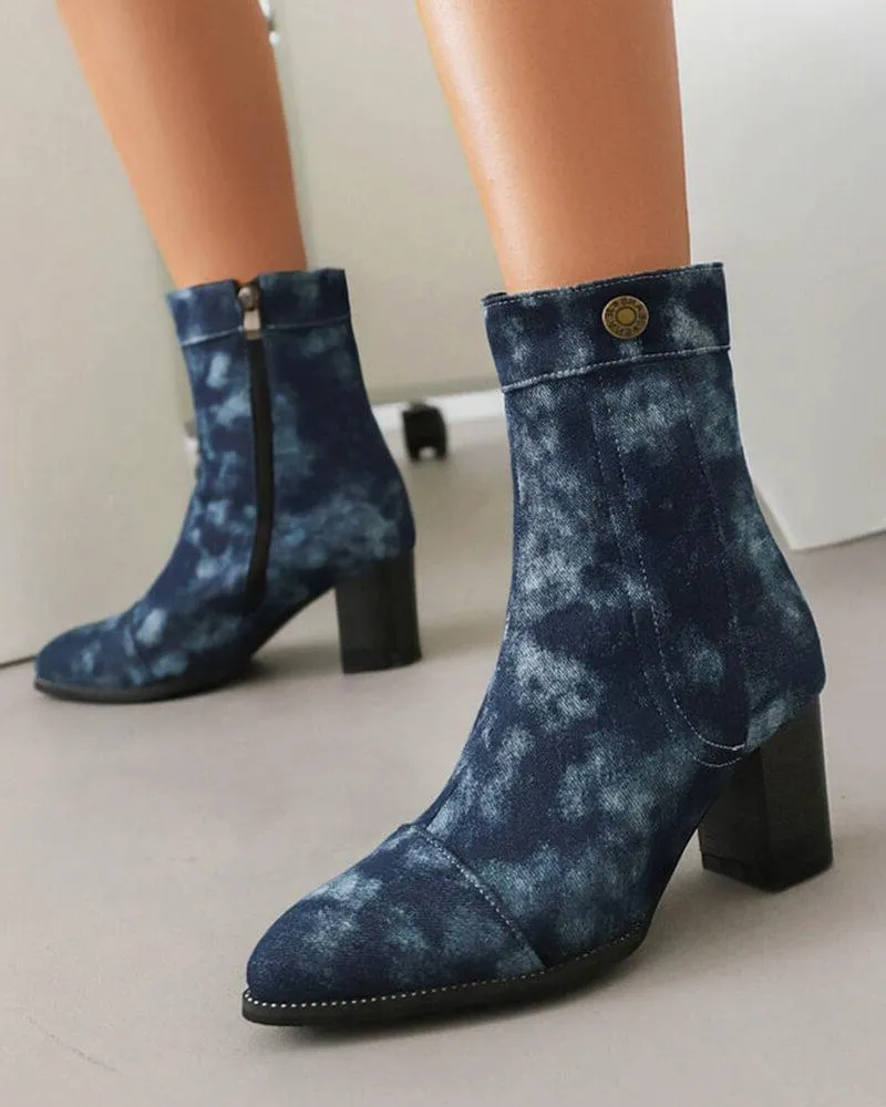 Denim Boots