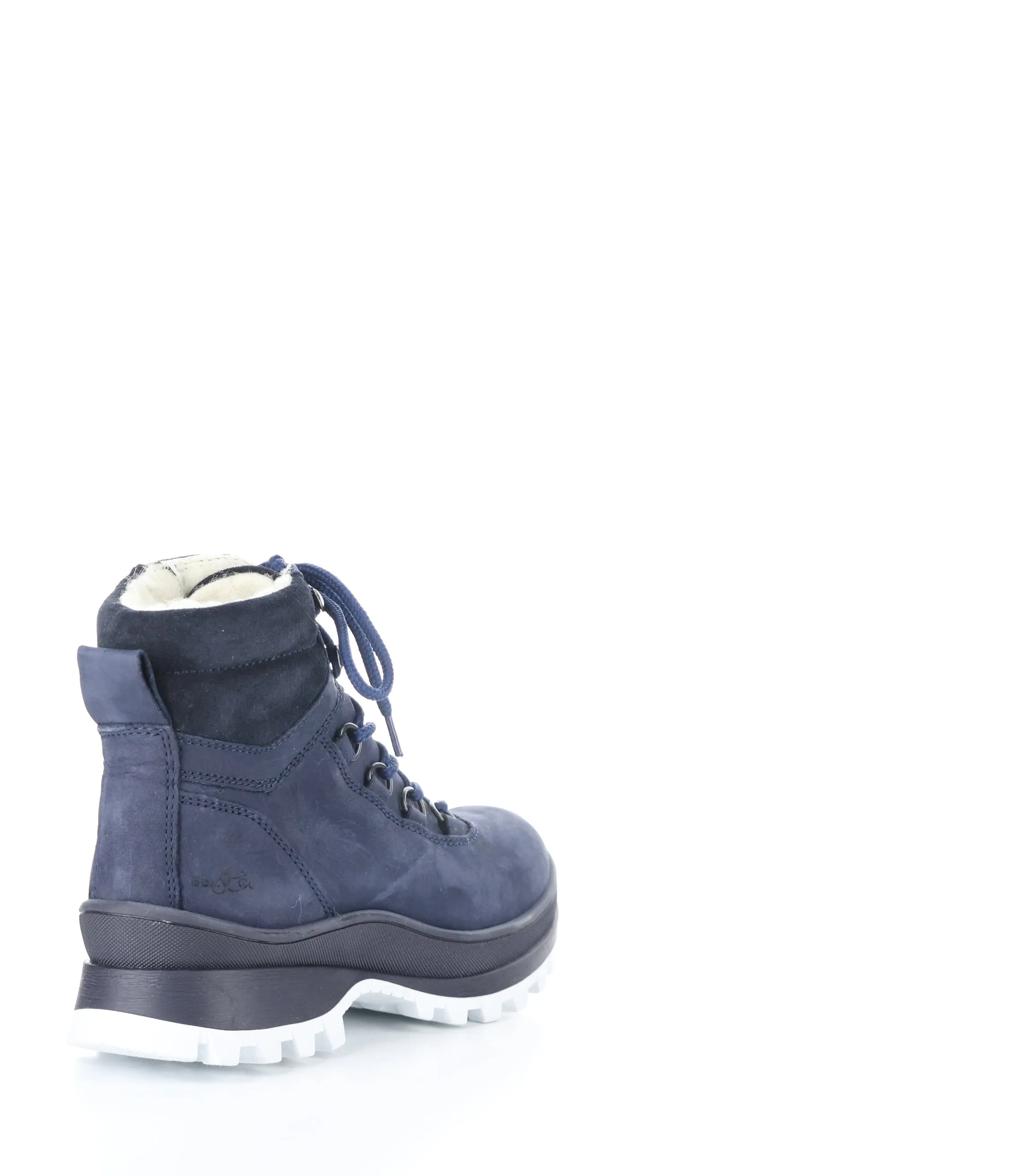 DIAS NAVY Round Toe Boots