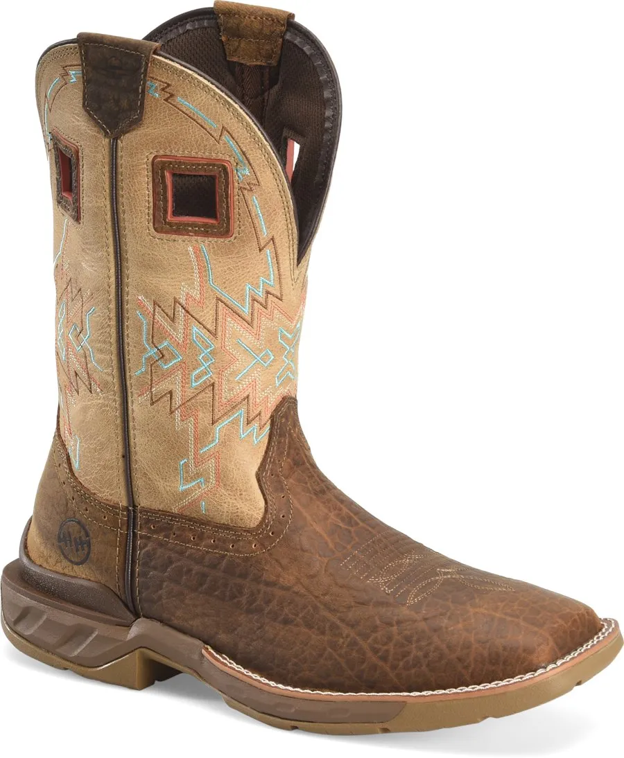 'Double H' Men's 11" Clem EH SR Western Work - Tan / White