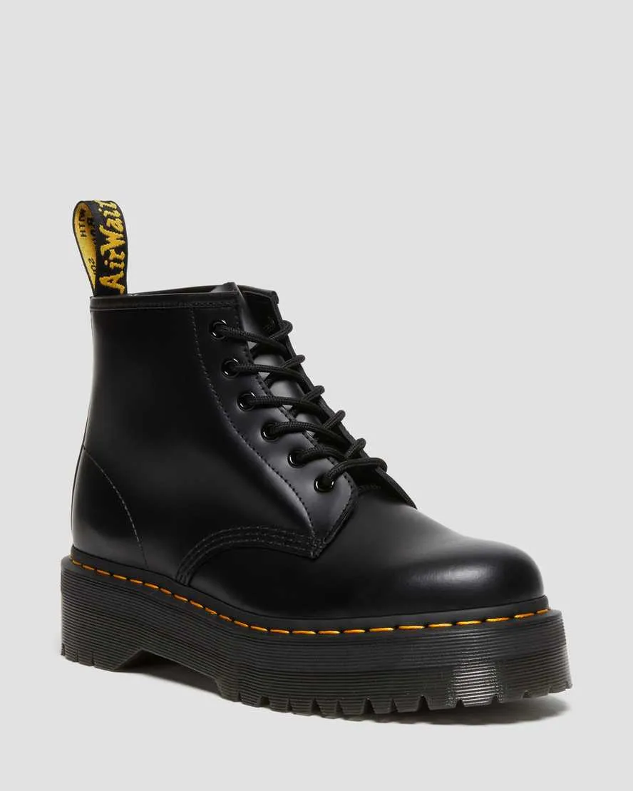 Dr Martens - 101 Quad Ankle Black Smooth Leather Boots 27753001