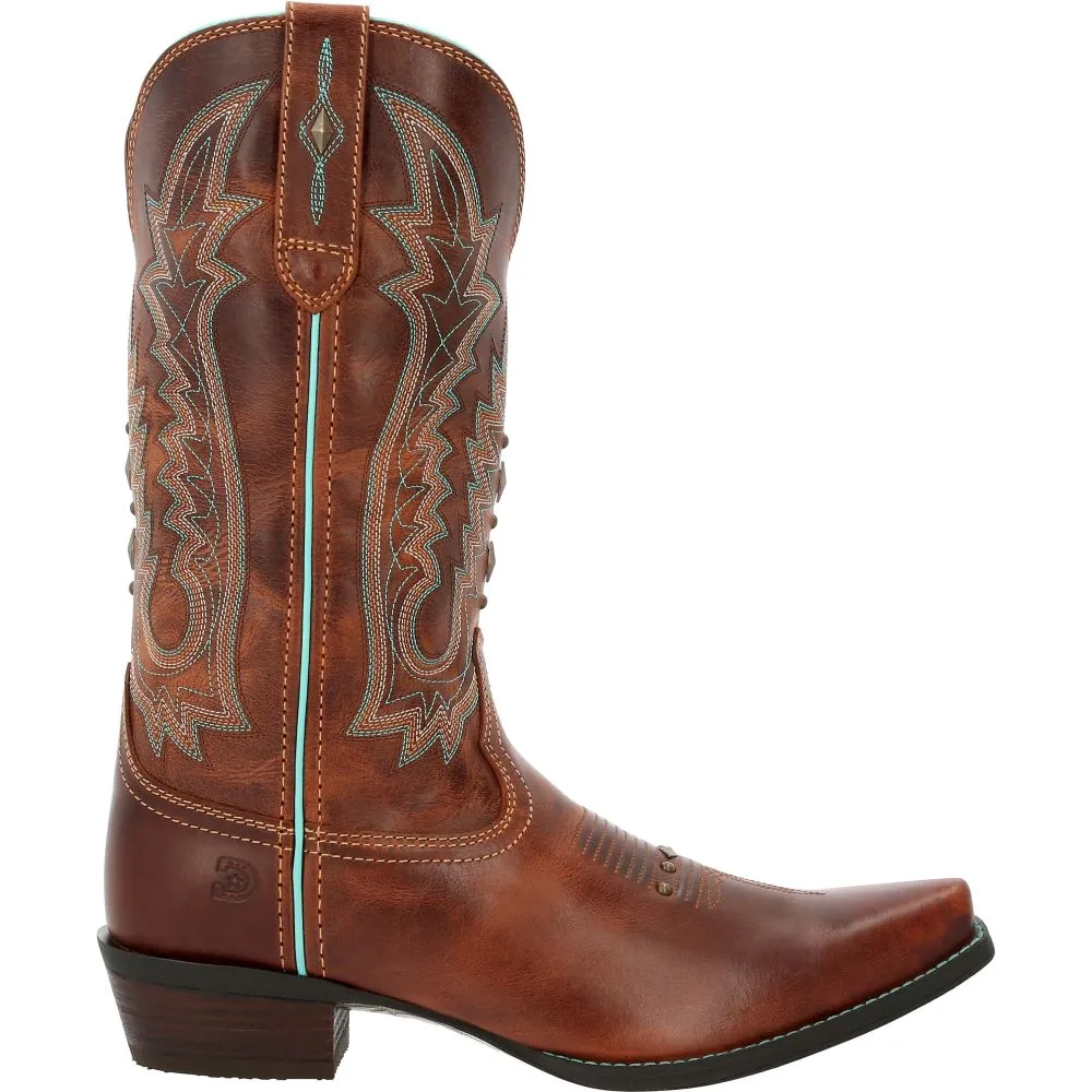 'Durango' Women's 12 Crush Western Snip Toe - Toasted Pecan