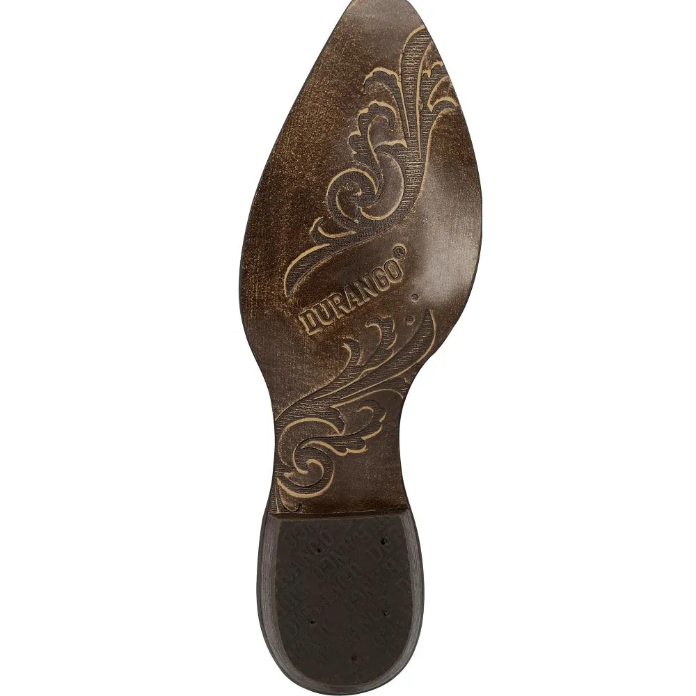 'Durango' Women's 12 Crush Western Snip Toe - Toasted Pecan