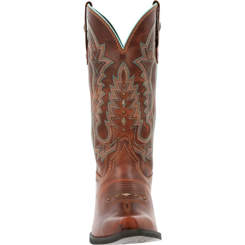 'Durango' Women's 12 Crush Western Snip Toe - Toasted Pecan