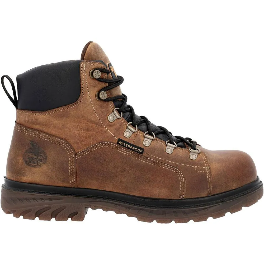 'Georgia Boot' Men's 6" EH WP Steel Toe - Brown