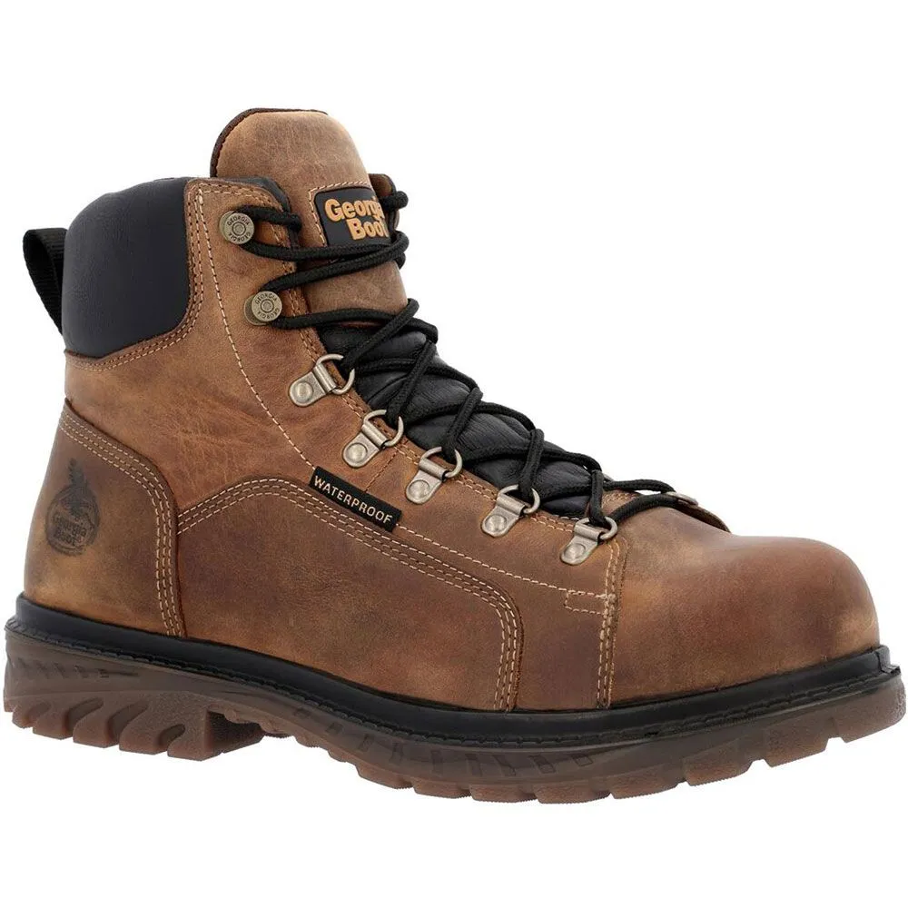 'Georgia Boot' Men's 6" EH WP Steel Toe - Brown