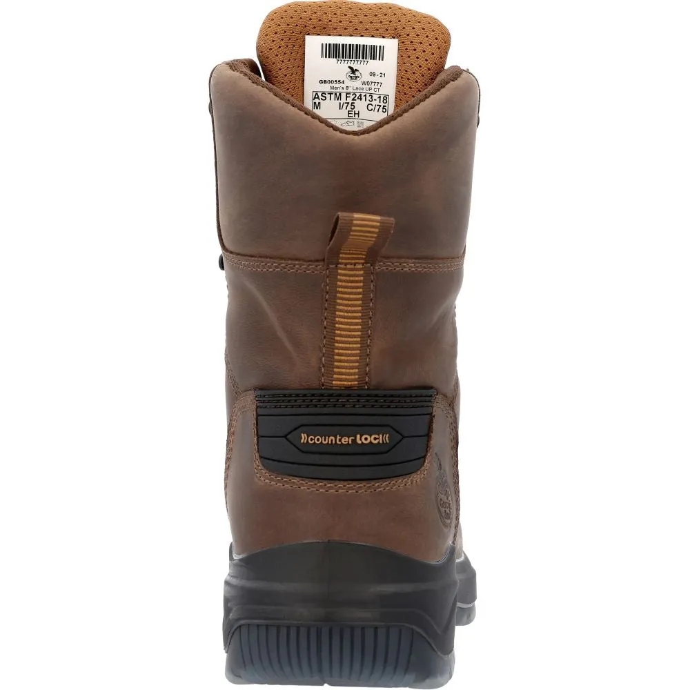 'Georgia Boot' Men's 8" FLXpoint Ultra EH WP Comp Toe - Brown