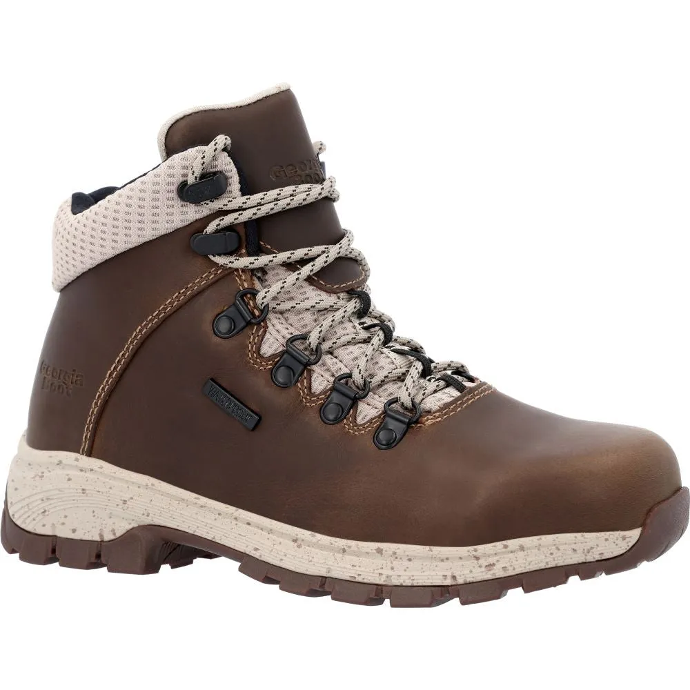 'Georgia Boot' Women's 5" Eagle Trail EH WP Alloy Toe - Dark Brown