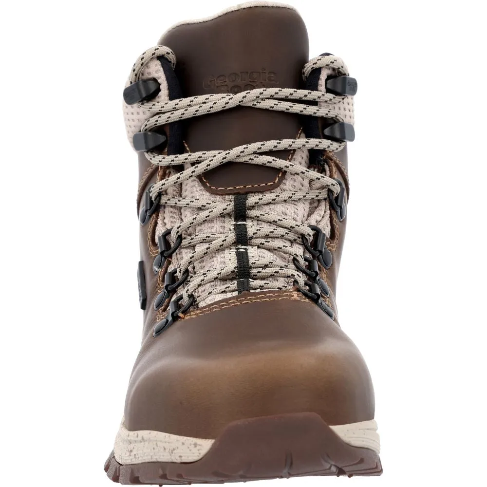 'Georgia Boot' Women's 5" Eagle Trail EH WP Alloy Toe - Dark Brown