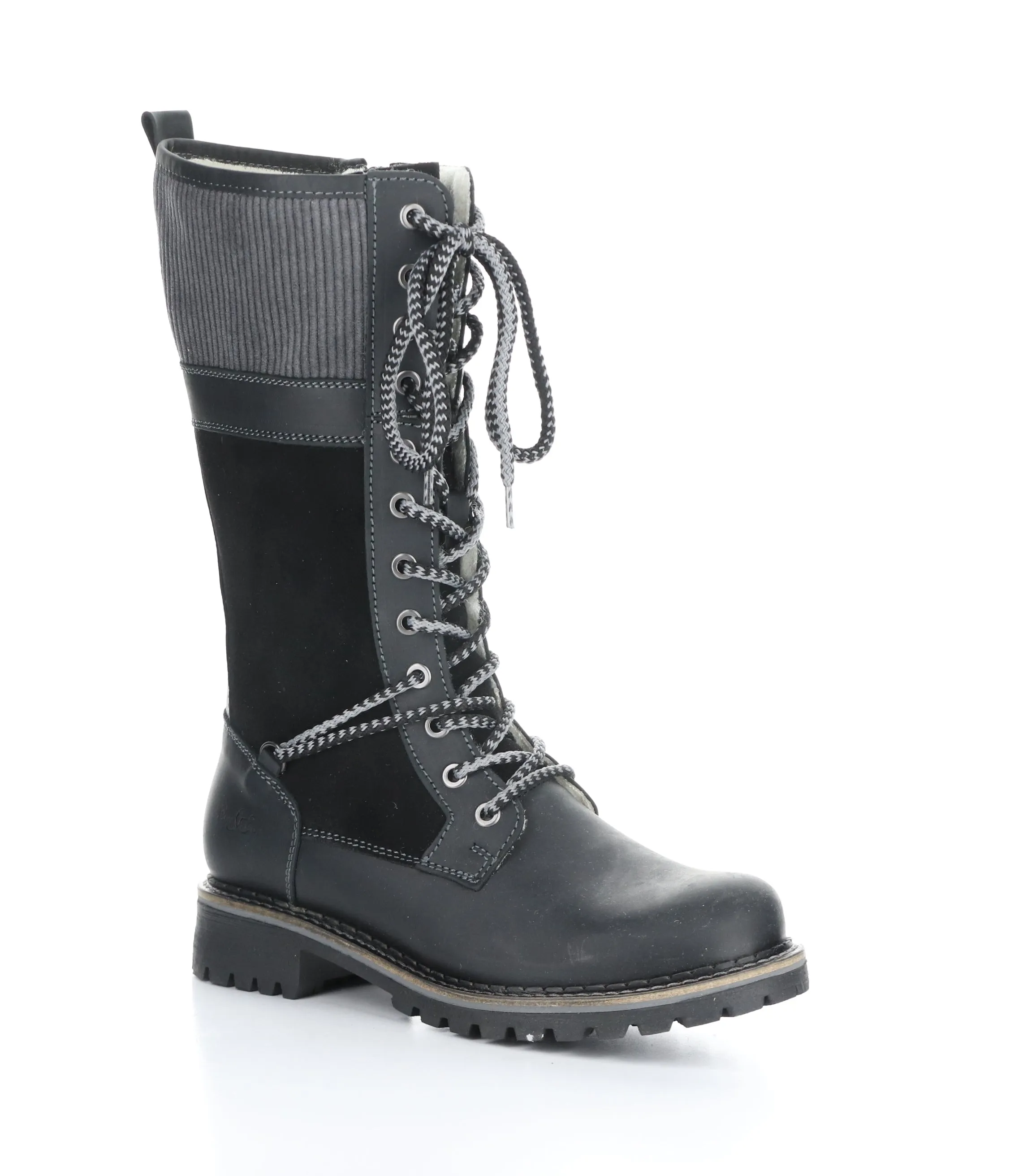 HALLOWED BLACK/GREY Round Toe Boots