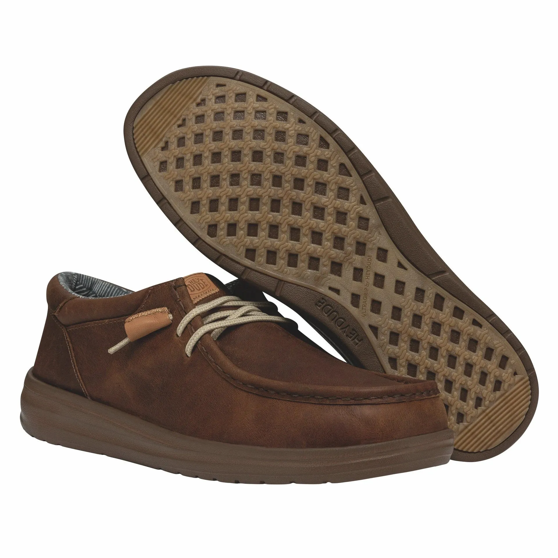 'Hey Dude' Men's Wally Grip Leather - Brown