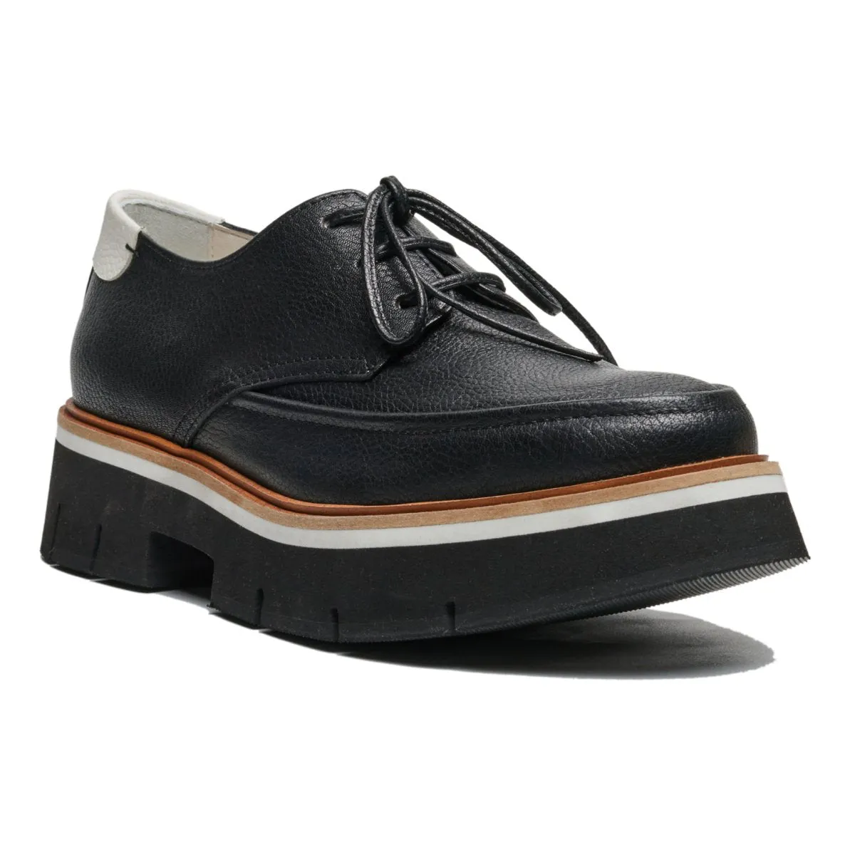 Homers Women's Bufalino Black White Leather