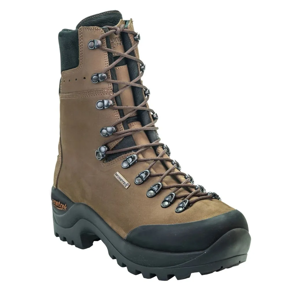 'Kenetrek Boots' Men's 10 Lineman Extreme EH WP Steel Toe - Brown / Black