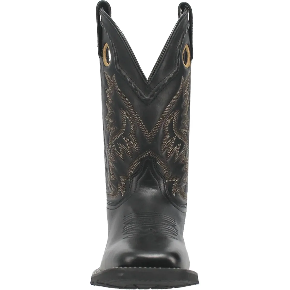 'Laredo' Men's 11 Kane Western Square Toe - Black