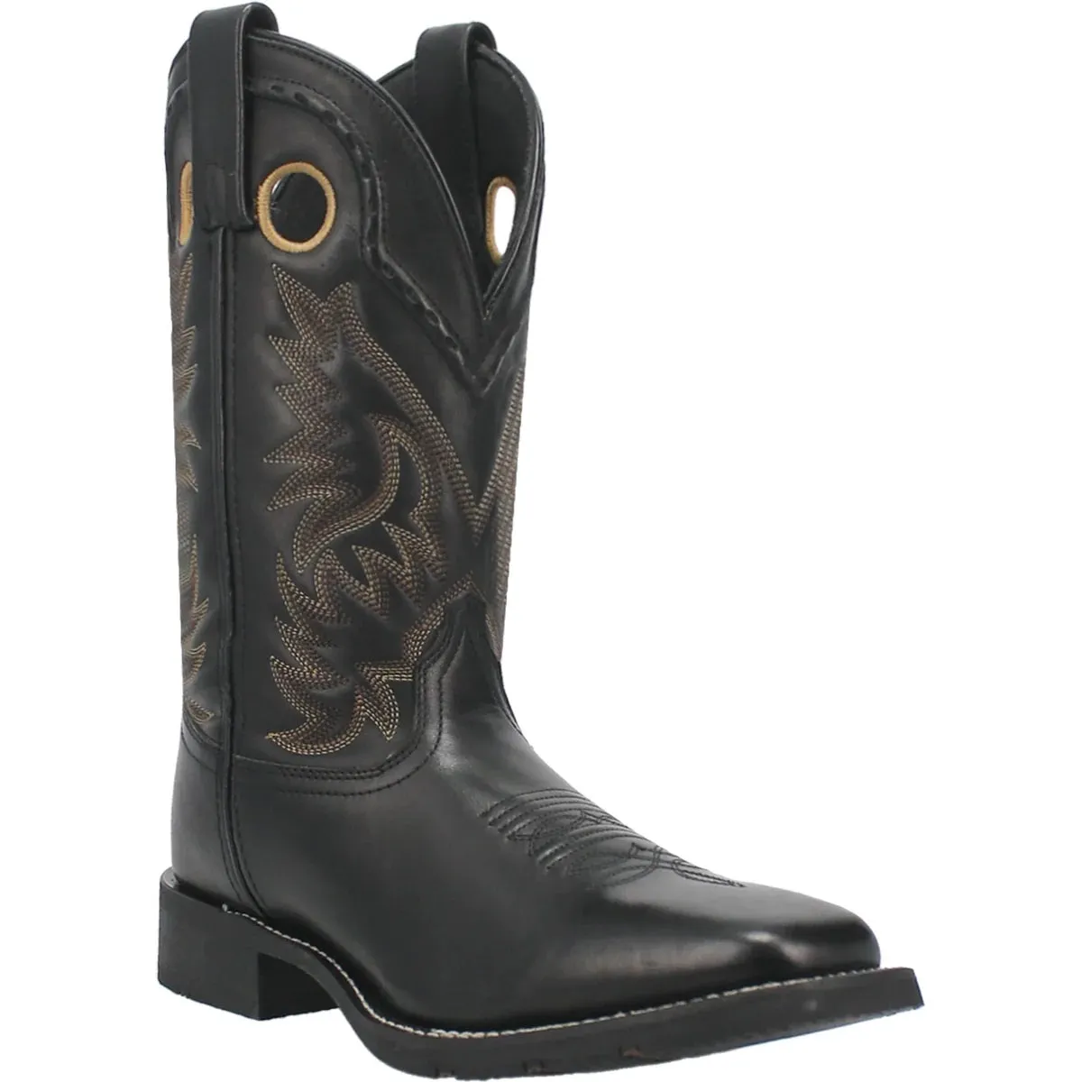 'Laredo' Men's 11 Kane Western Square Toe - Black