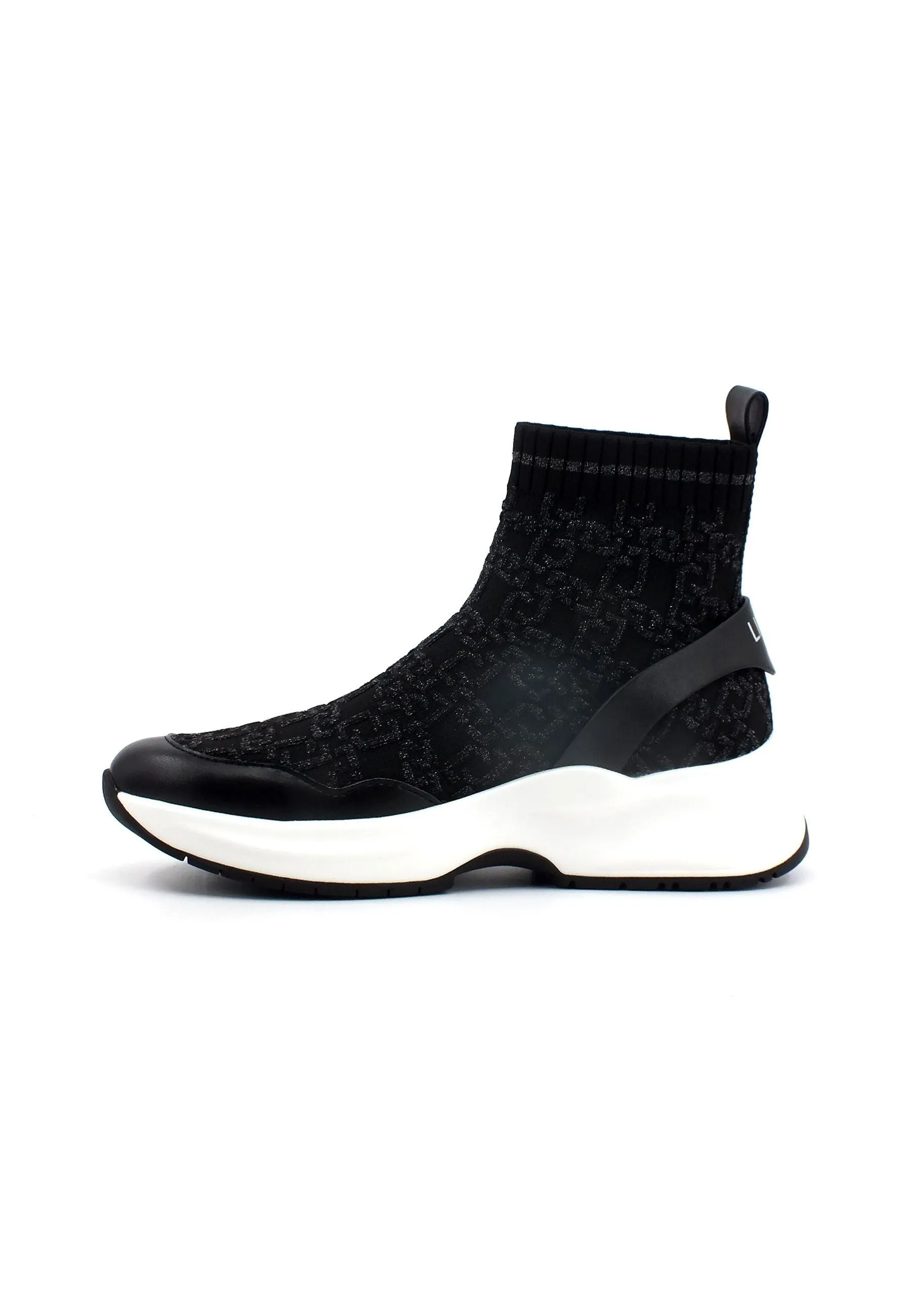 LIU JO Lily 16 Sneaker Sock Elastic Donna Black BA3083TX262