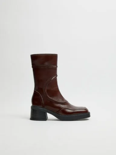 MIISTA MALENE NEW BROWN ANKLE BOOTS