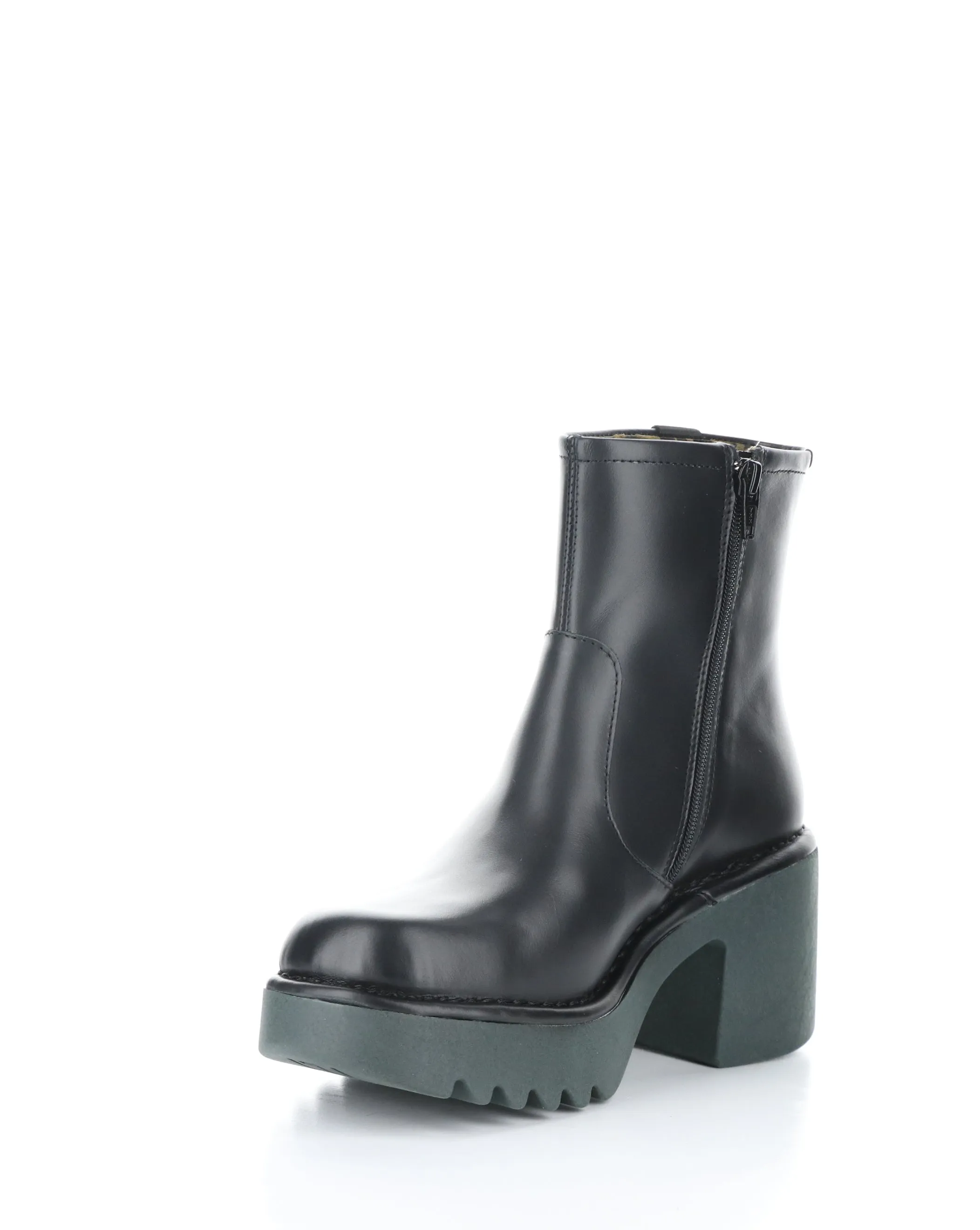 MOGE250FLY 002 BLACK Round Toe Boots