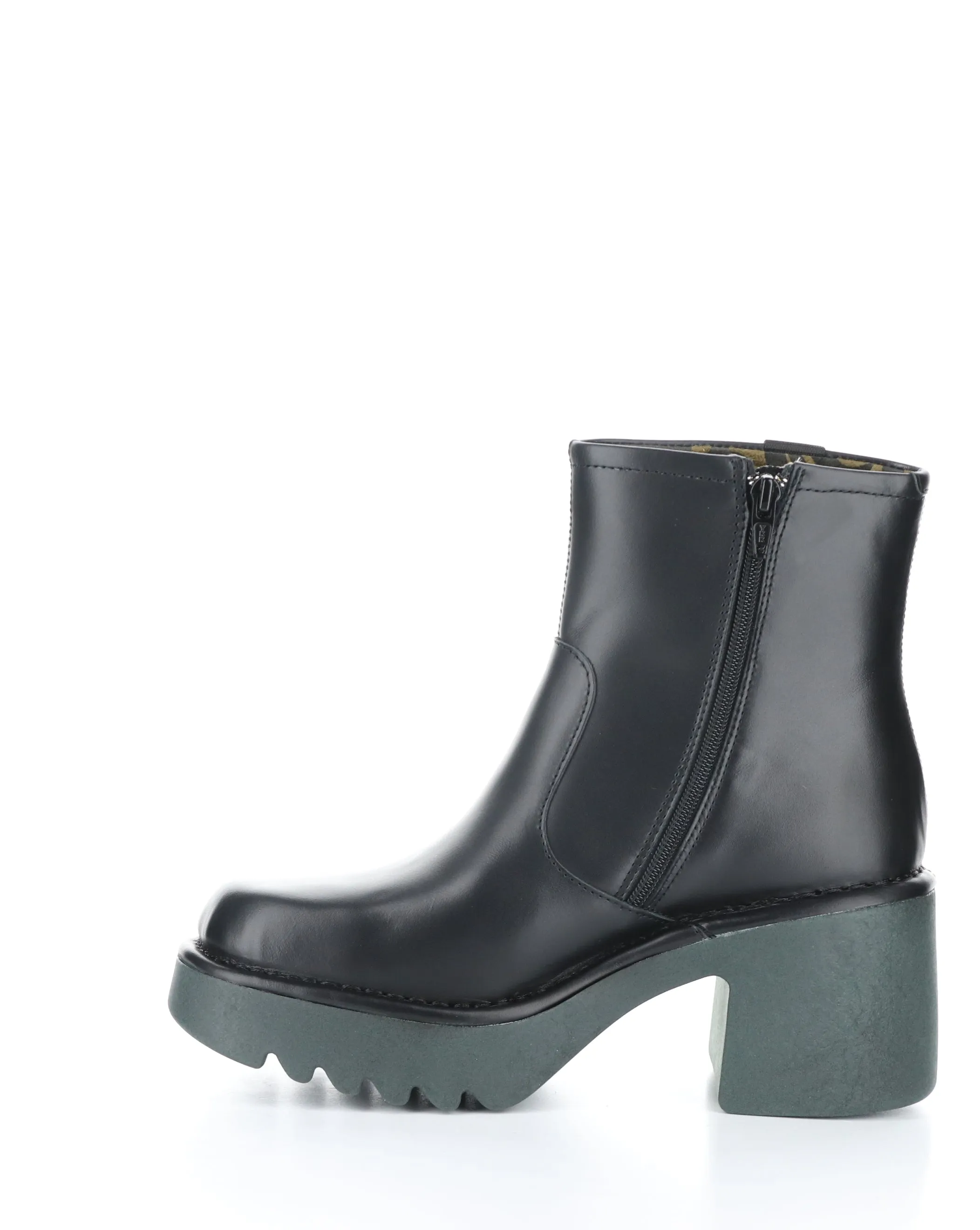 MOGE250FLY 002 BLACK Round Toe Boots