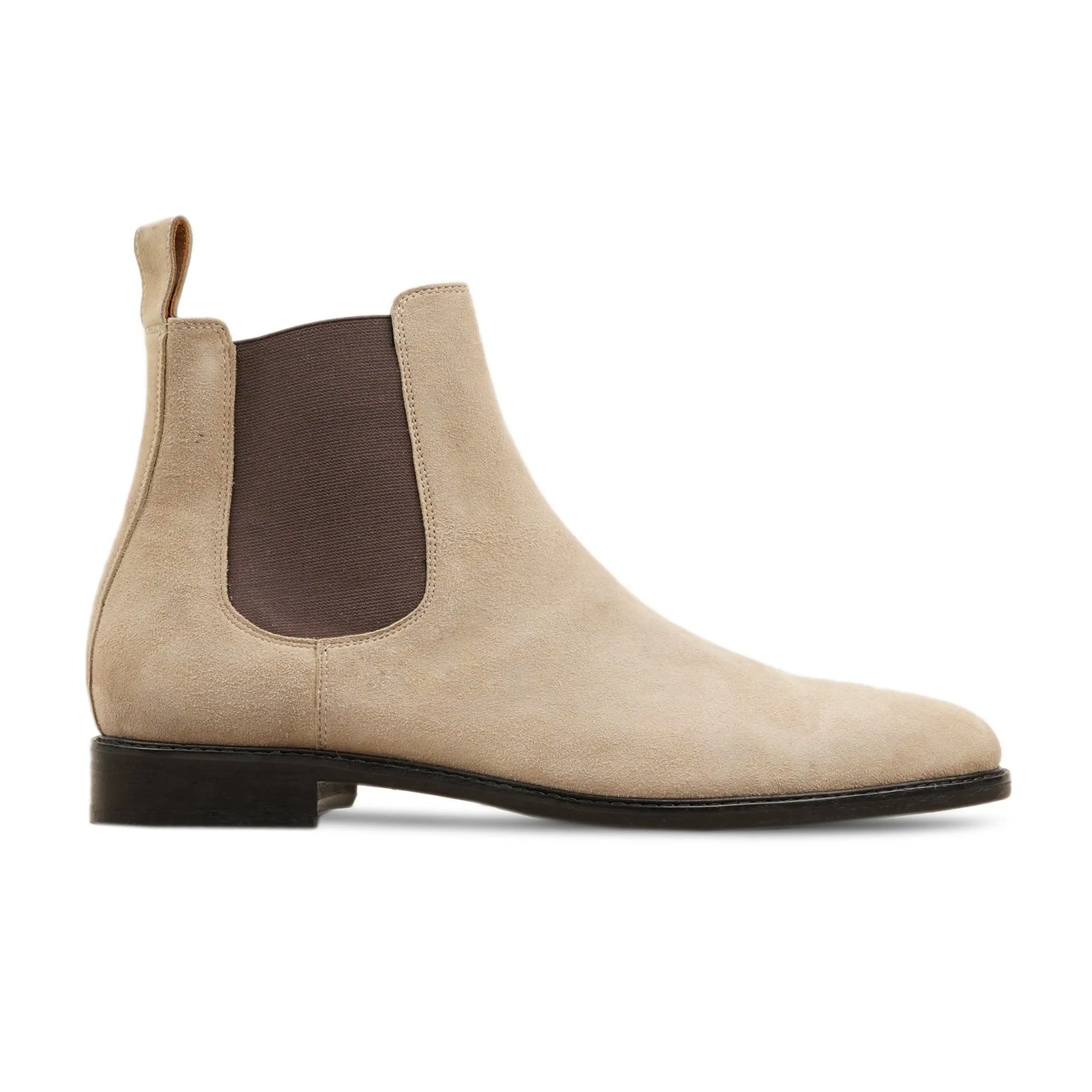 Moscon - Men's Natural Kid Suede Chelsea Boot