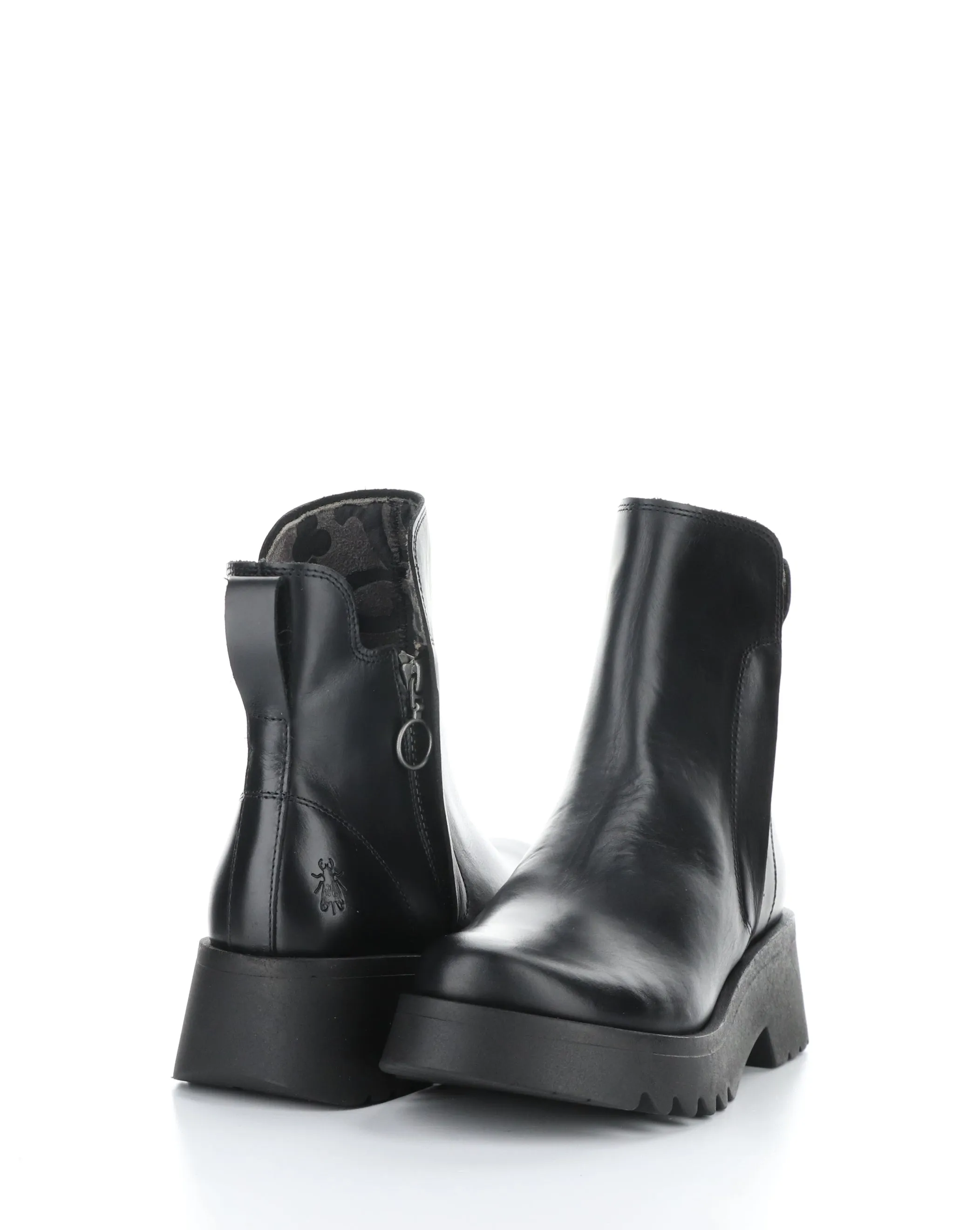 MUZZ977FLY 000 BLACK Round Toe Boots