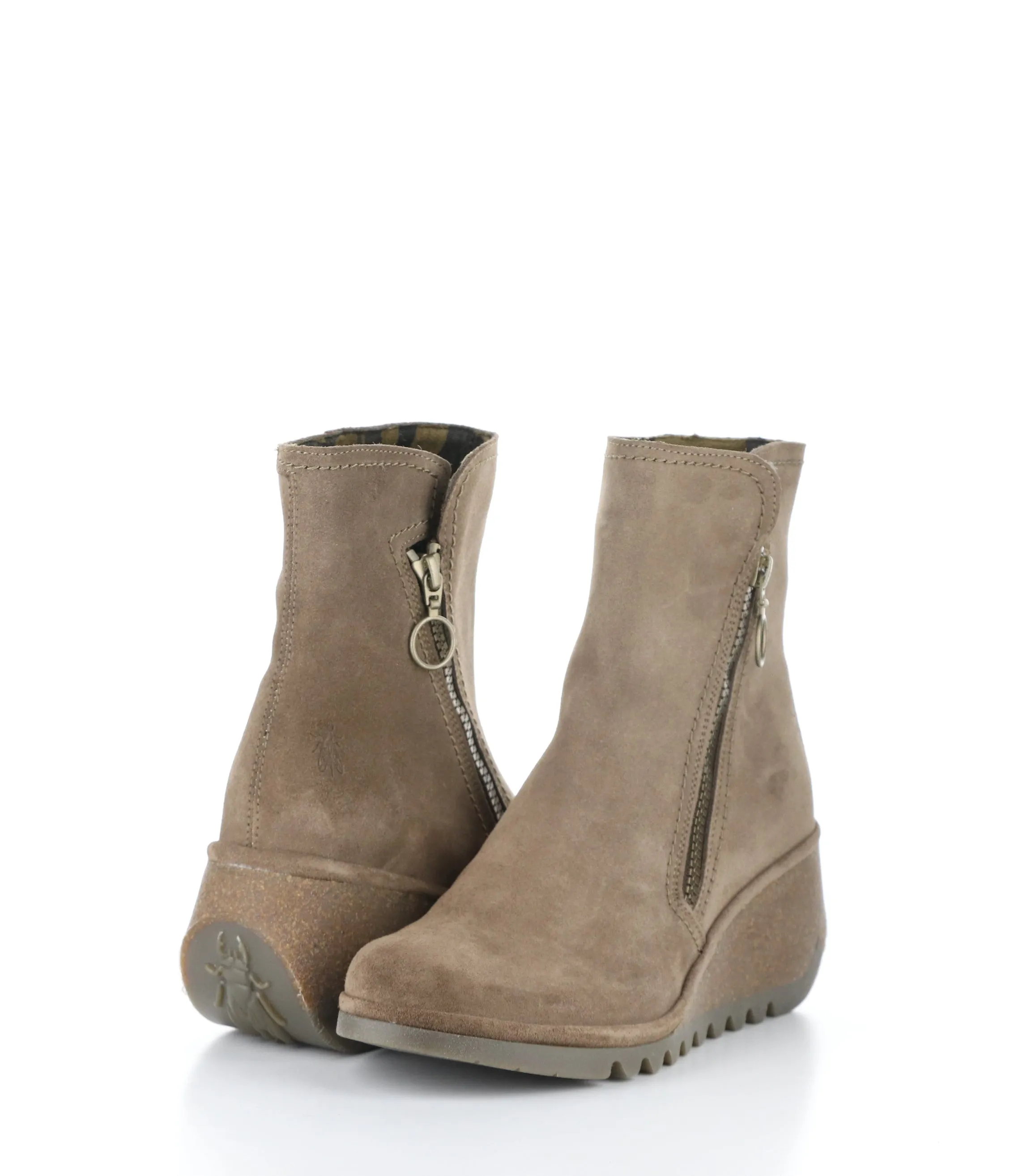 NELA407FLY 004 TAUPE Round Toe Boots