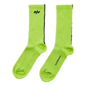 NINE POINT NINE ALL TERRAIN SOCK PACK BY NOZZLE QUIZ-FLUORESCEIN/BLK