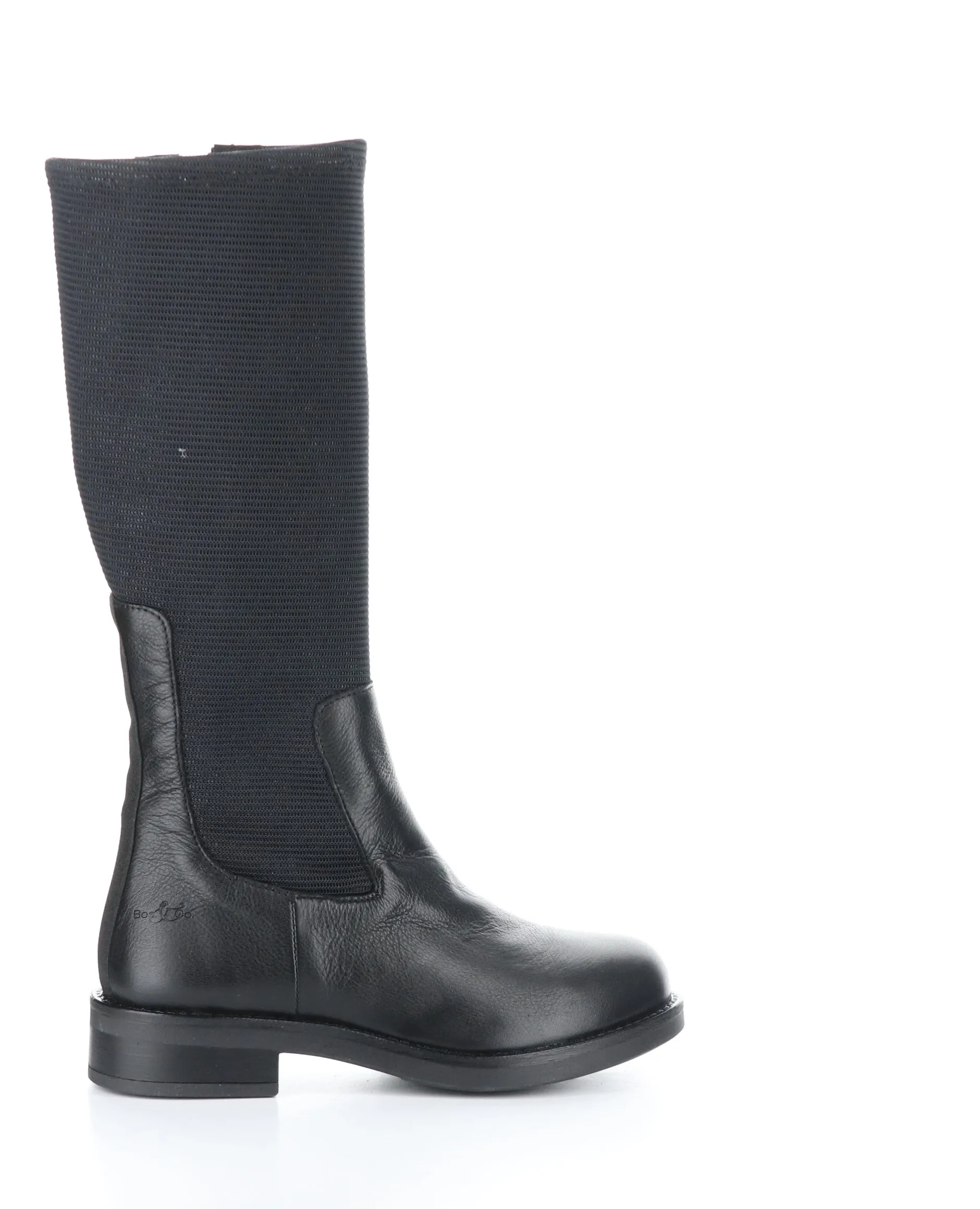 NOISE BLACK Round Toe Boots