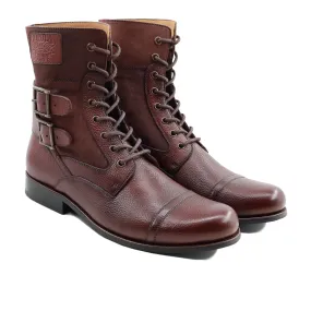 Okmok - Men's Oxblood Pebble Grain Boot