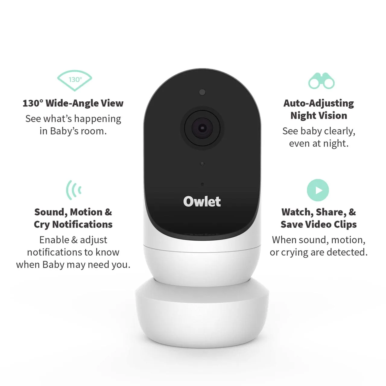 Owlet Monitor Duo Bundle (Smart Sock 3   Cam 2) - Sleepy Sage (Sage Cam)