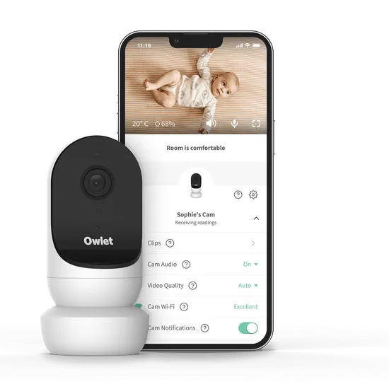 Owlet Monitor Duo Bundle (Smart Sock 3   Cam 2) - Sleepy Sage (Sage Cam)