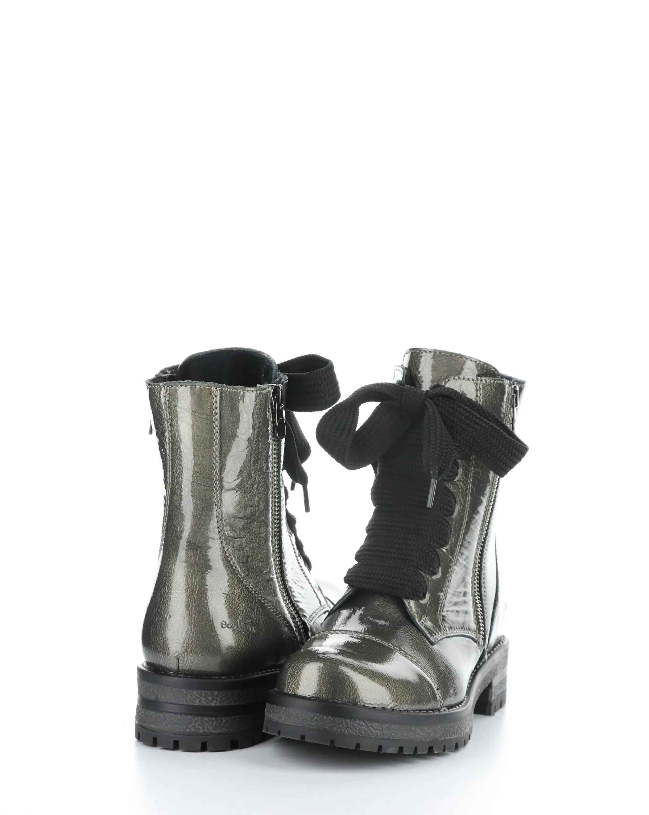 PAULIE PEWTER Round Toe Boots