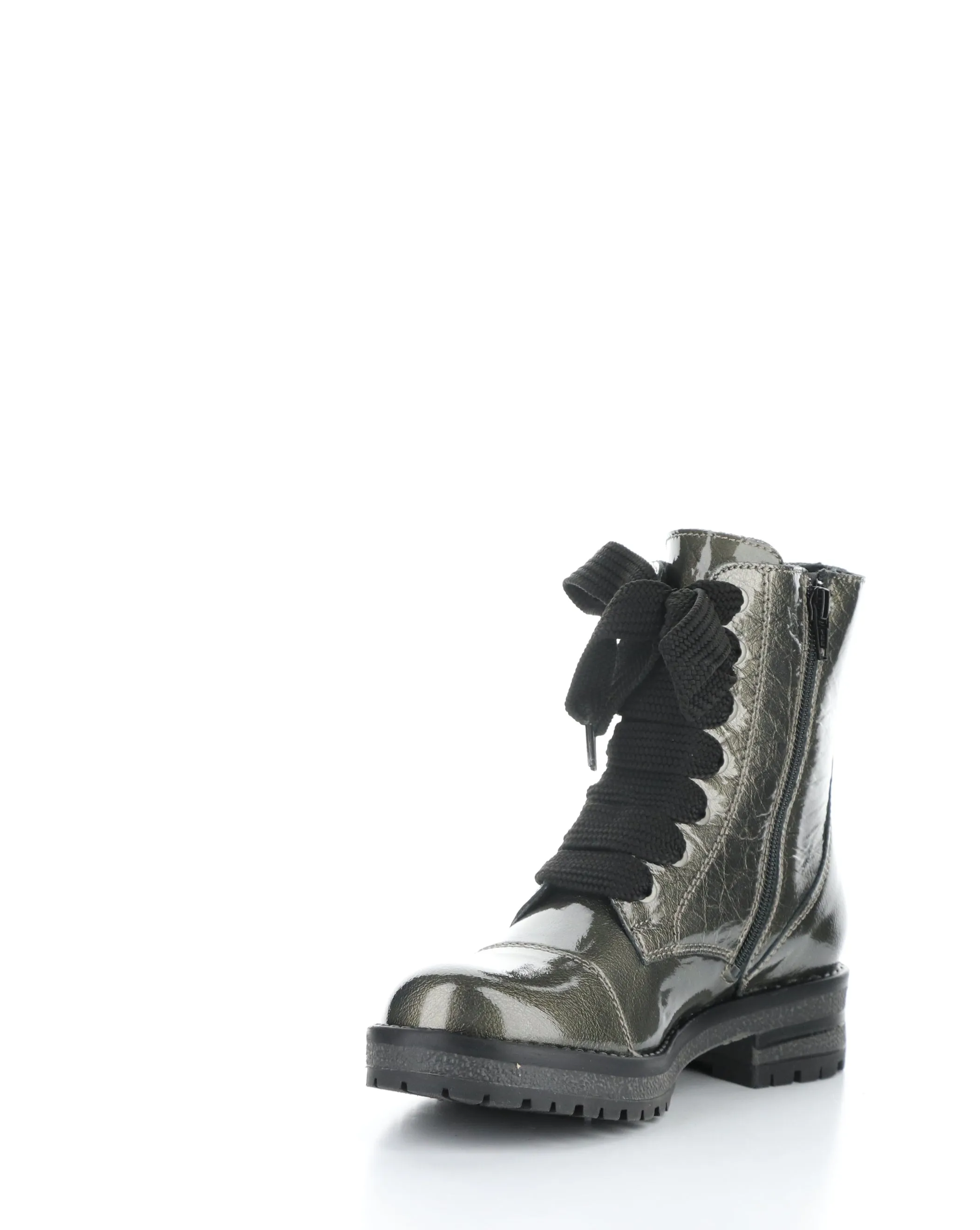 PAULIE PEWTER Round Toe Boots