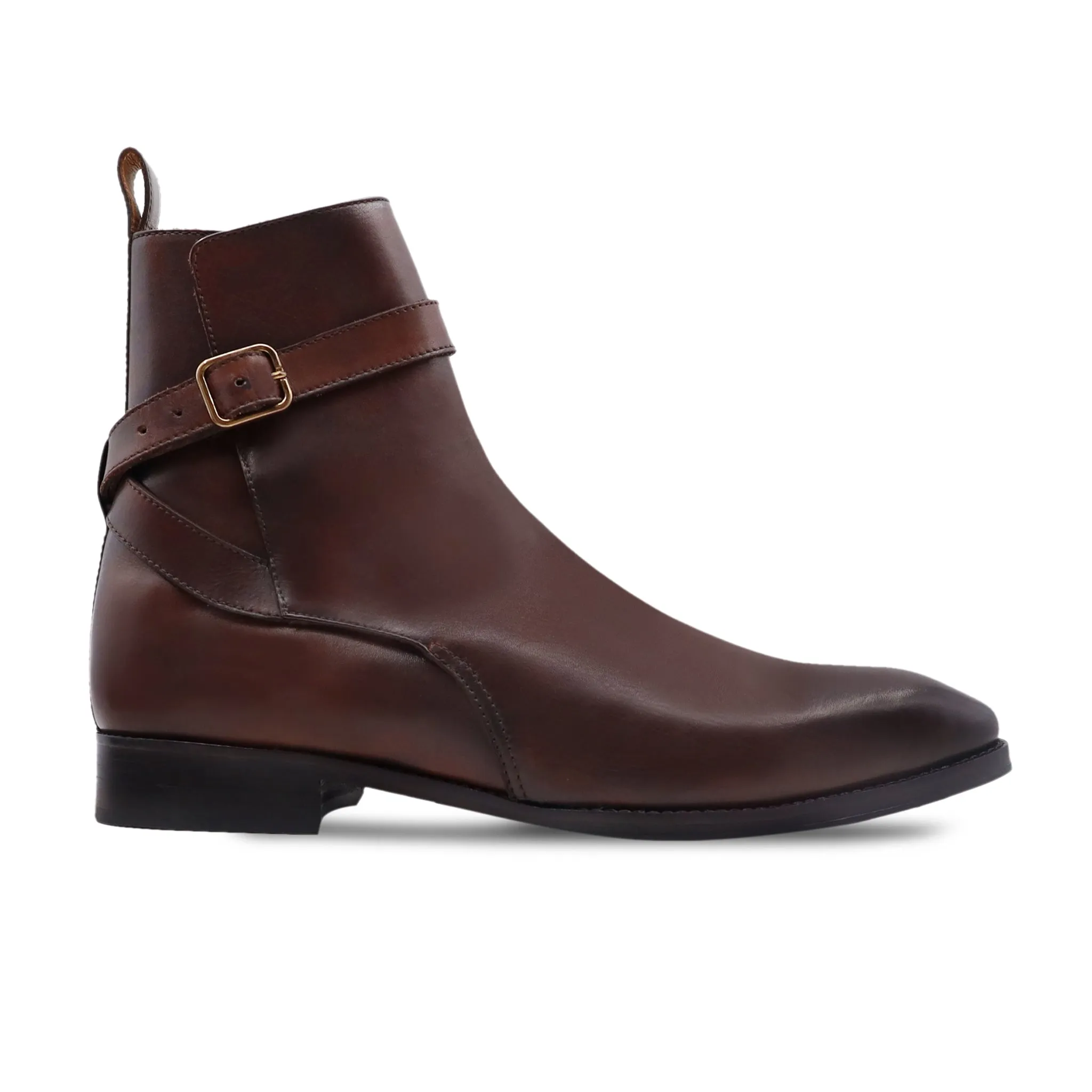 Pomona - Men's Oxblood Patina Calf Leather Jodhpur Boot