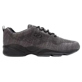 'Propet USA' Men's Stability Fly Sneaker - Lt. Grey / Dk. Grey