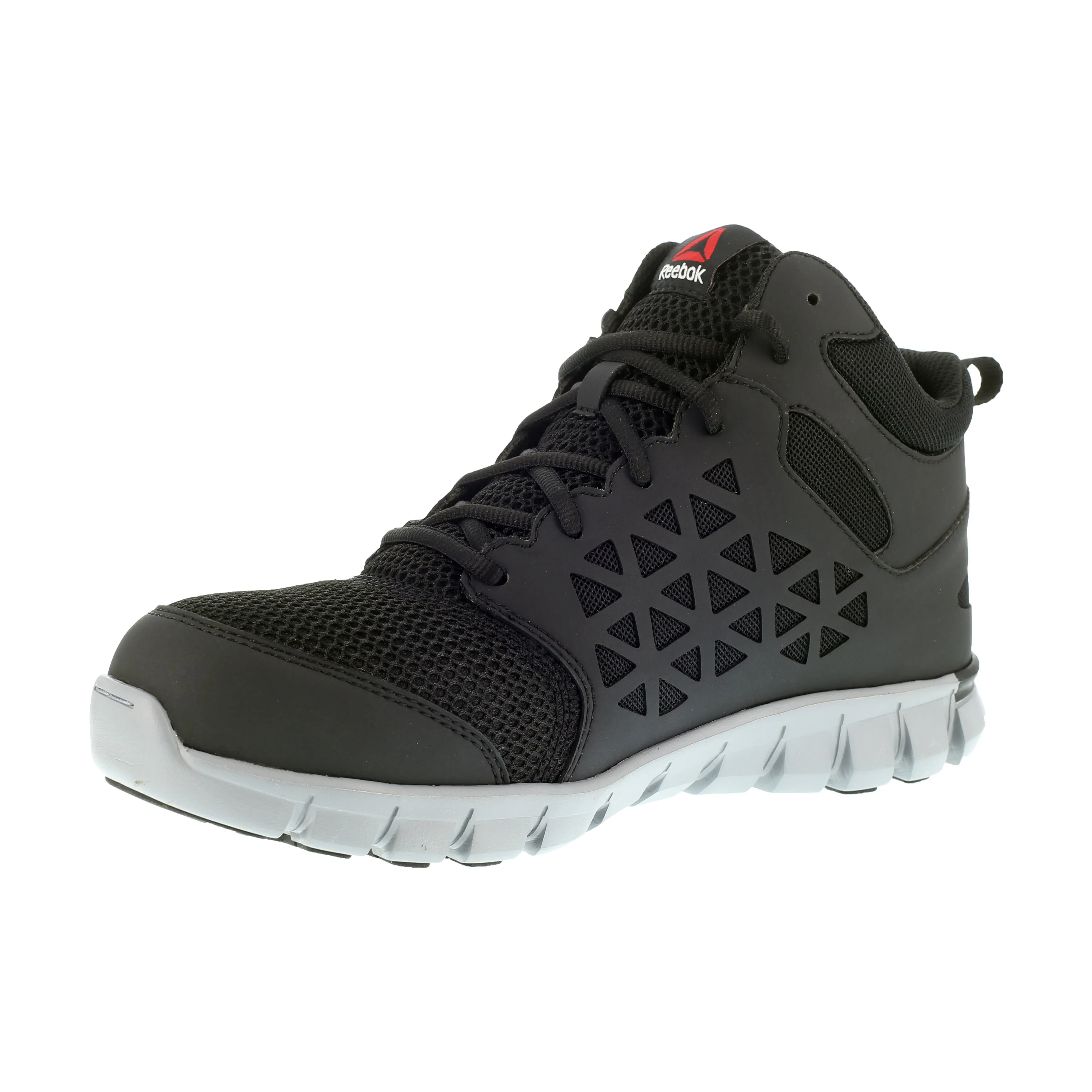 'Reebok' Men's Mid Sublite Cushion ESD Alloy Toe - Black / Gray