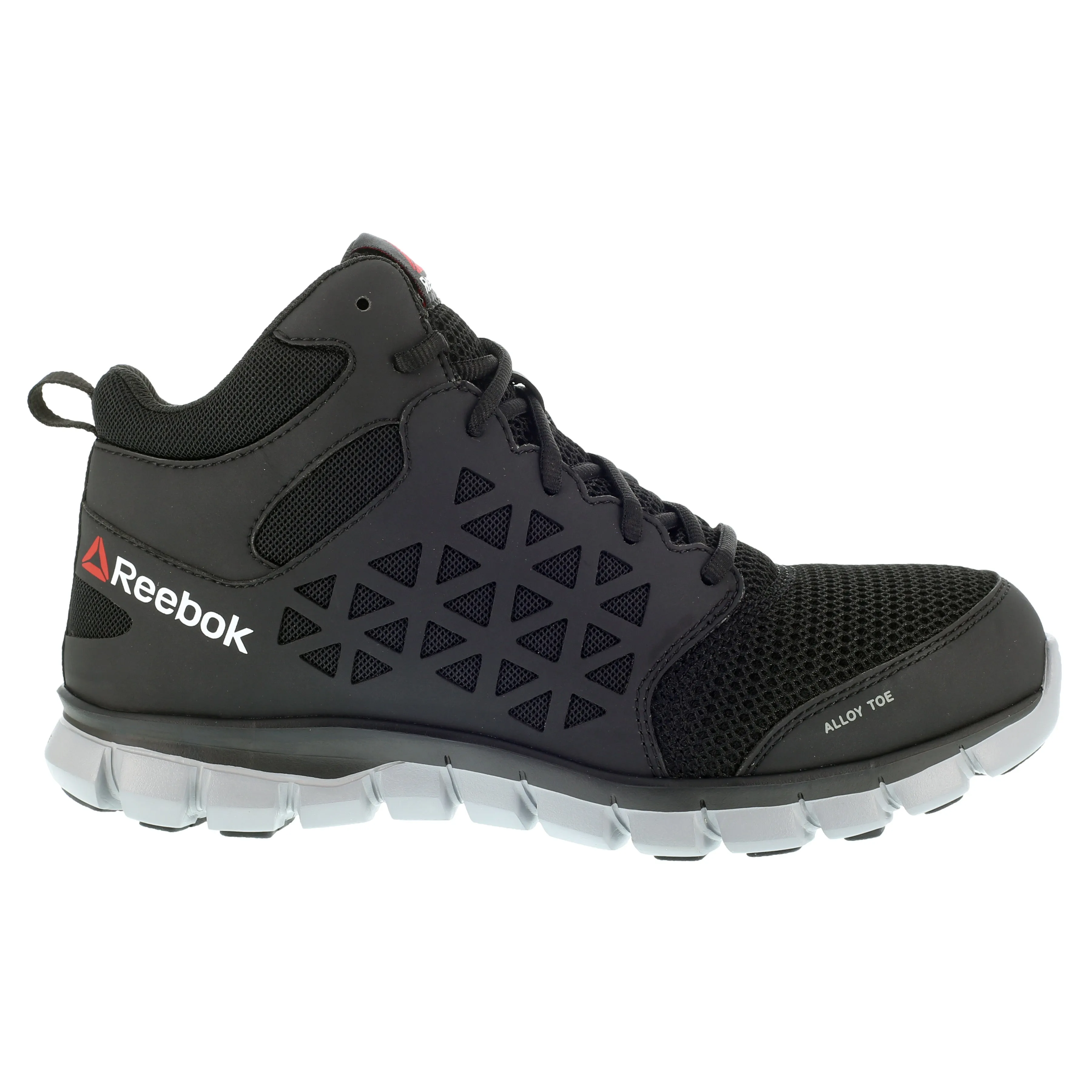 'Reebok' Men's Mid Sublite Cushion ESD Alloy Toe - Black / Gray